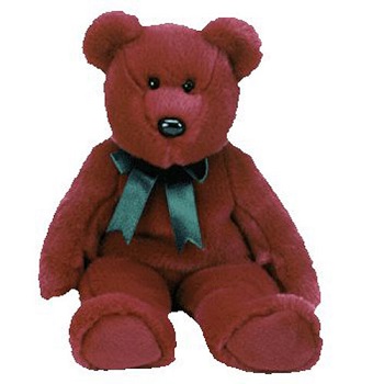 Teddy the bear - Cranberry